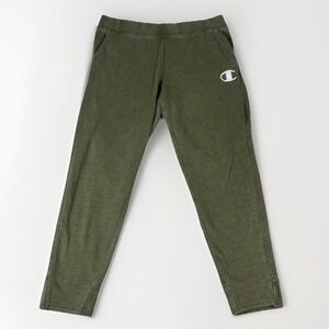 Champion Womens Sweatpants Joggers XL‎ Olive Green Drawstring Waist Comfortcore